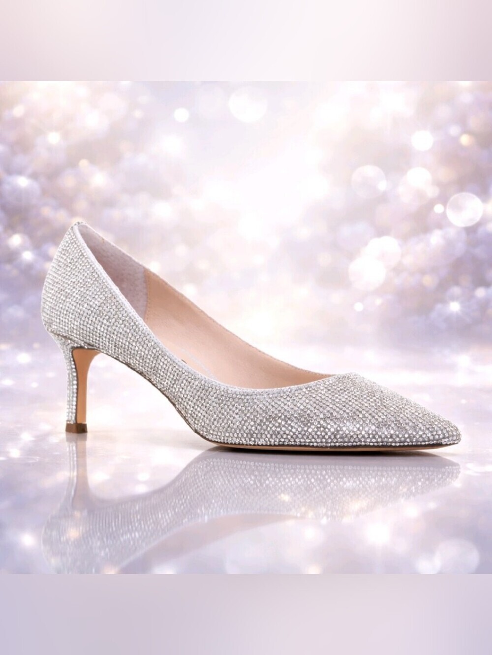 NINA60 RHINESTONE PUMP NWOT SZ 9 SPARKLE STATEMENT SHOES
